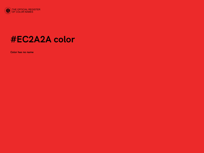 #EC2A2A color image