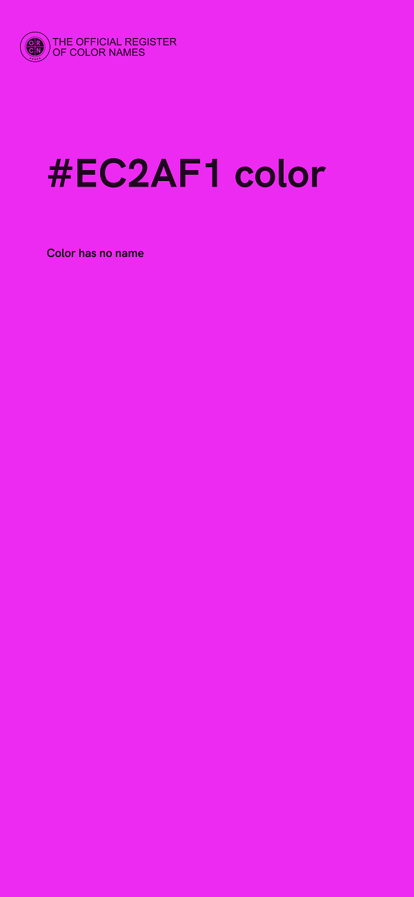#EC2AF1 color image