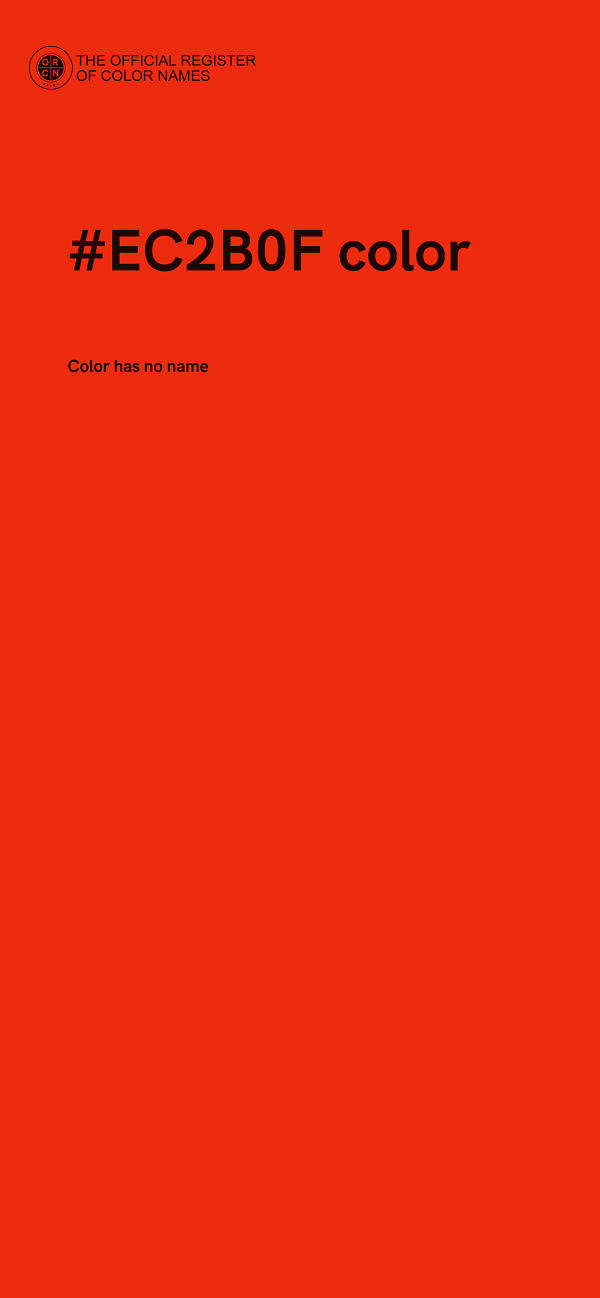 #EC2B0F color image