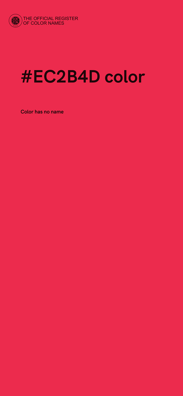 #EC2B4D color image