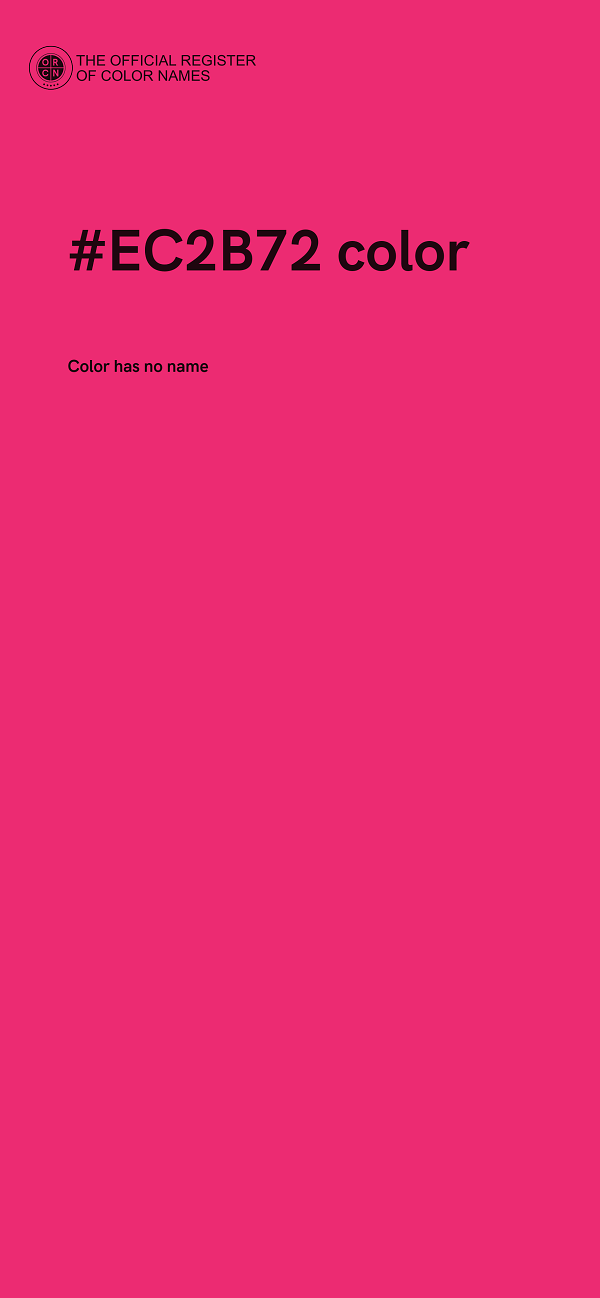 #EC2B72 color image