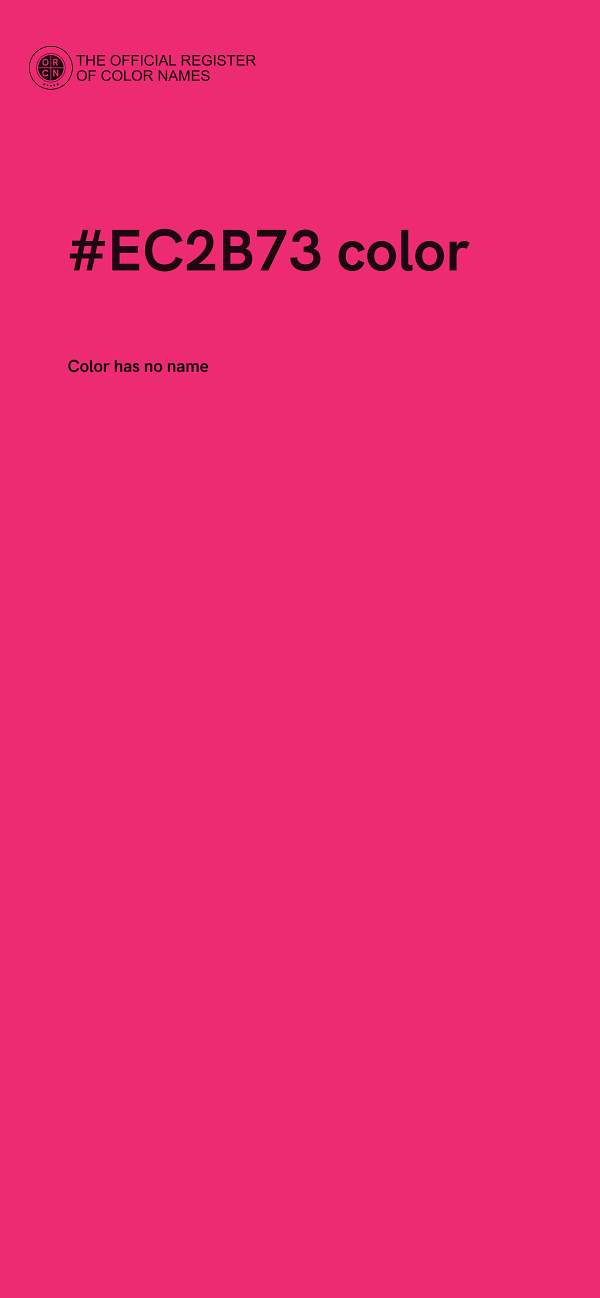 #EC2B73 color image