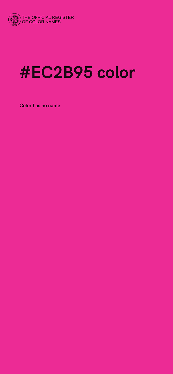 #EC2B95 color image