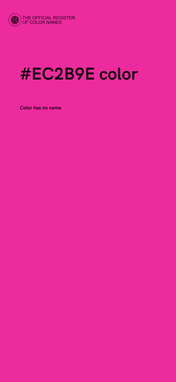#EC2B9E color image