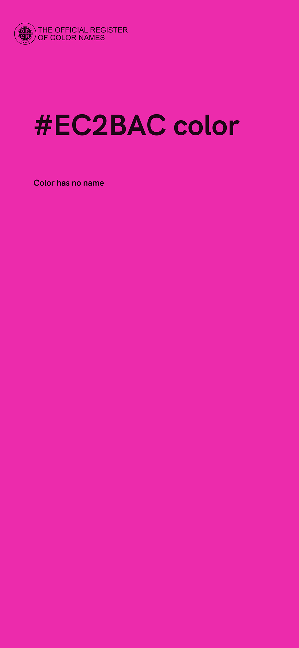 #EC2BAC color image