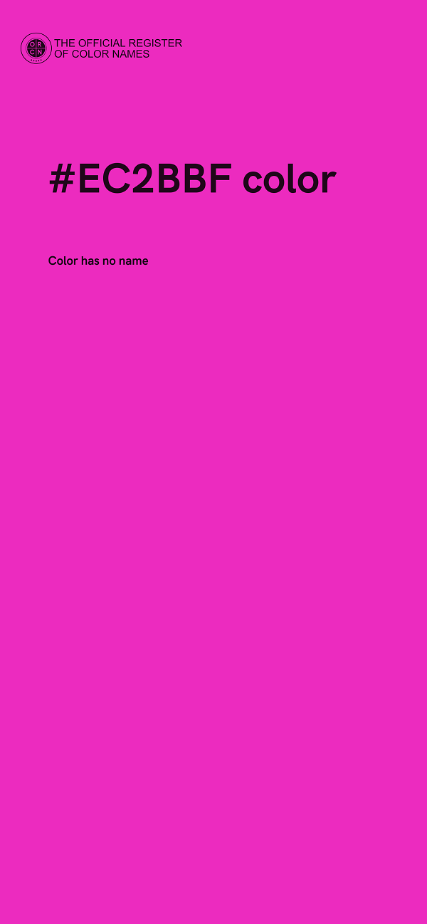#EC2BBF color image