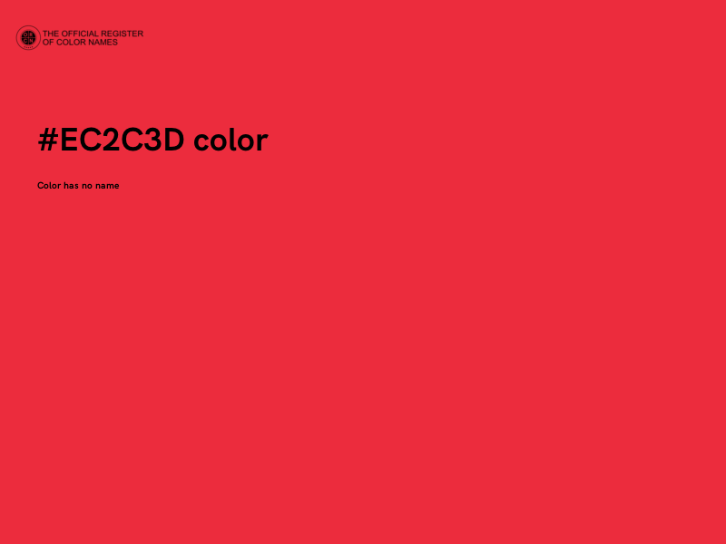 #EC2C3D color image