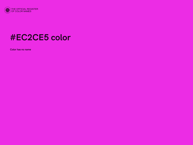 #EC2CE5 color image