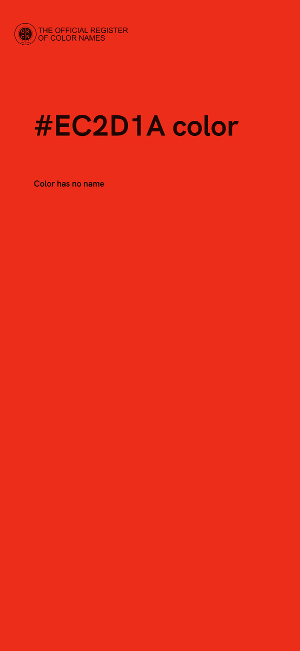 #EC2D1A color image