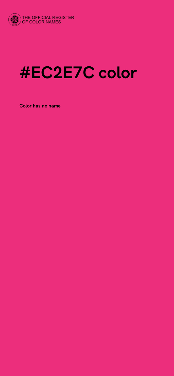#EC2E7C color image