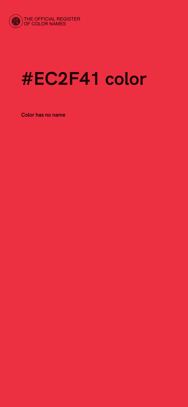 #EC2F41 color image