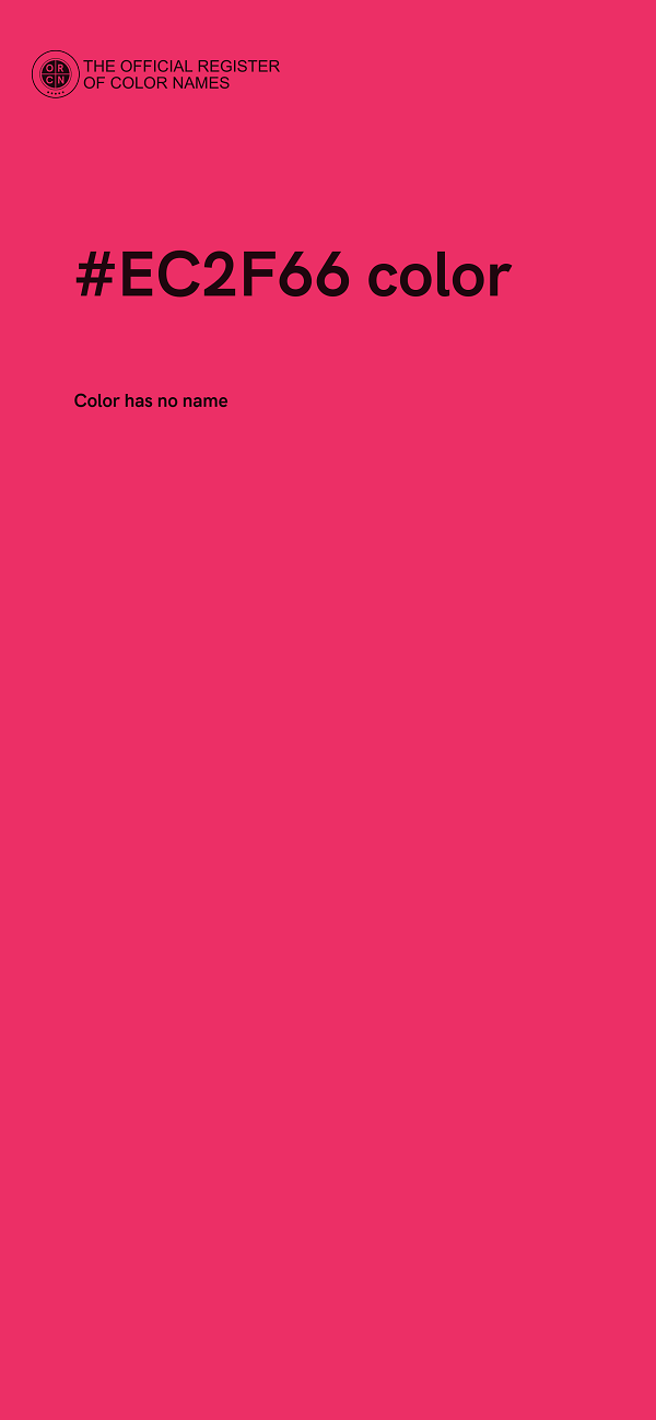 #EC2F66 color image
