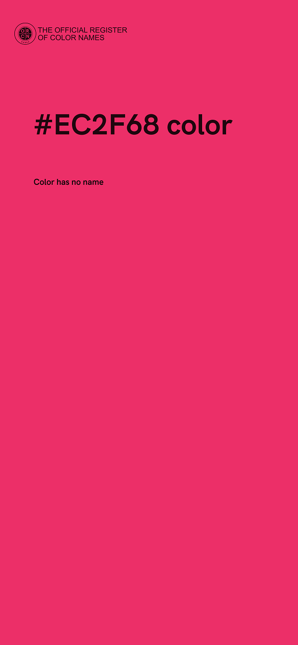 #EC2F68 color image
