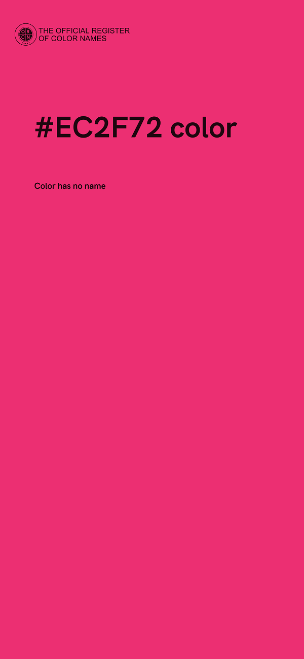 #EC2F72 color image