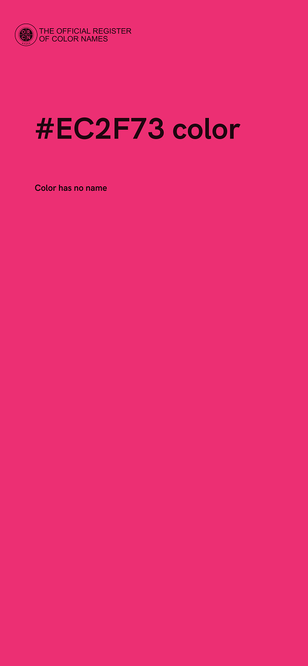 #EC2F73 color image