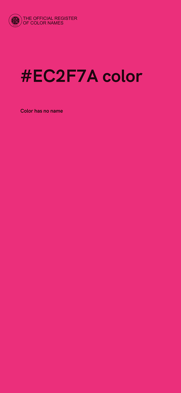 #EC2F7A color image