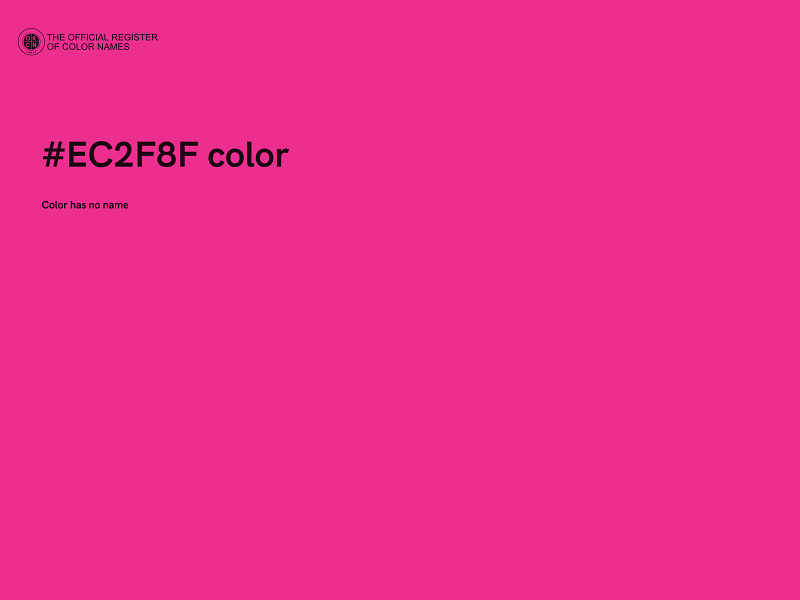 #EC2F8F color image