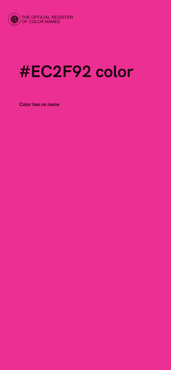 #EC2F92 color image