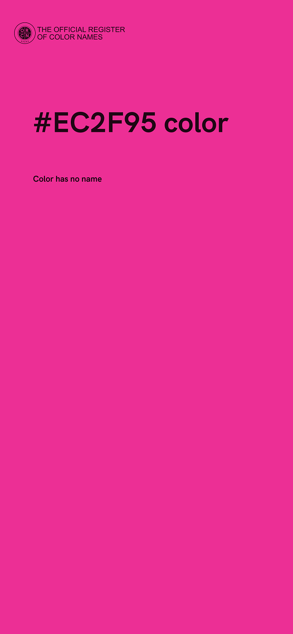 #EC2F95 color image