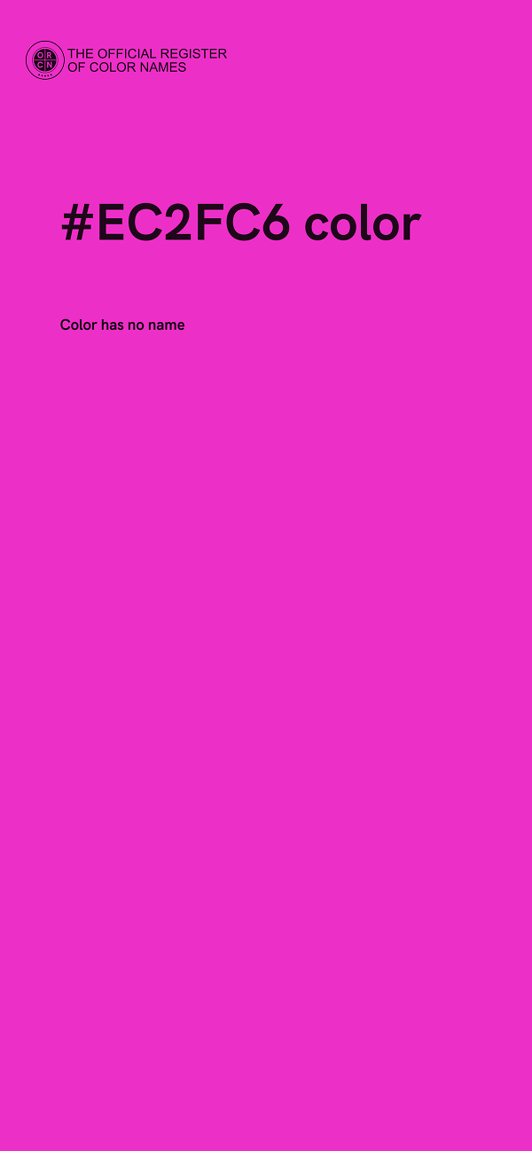 #EC2FC6 color image