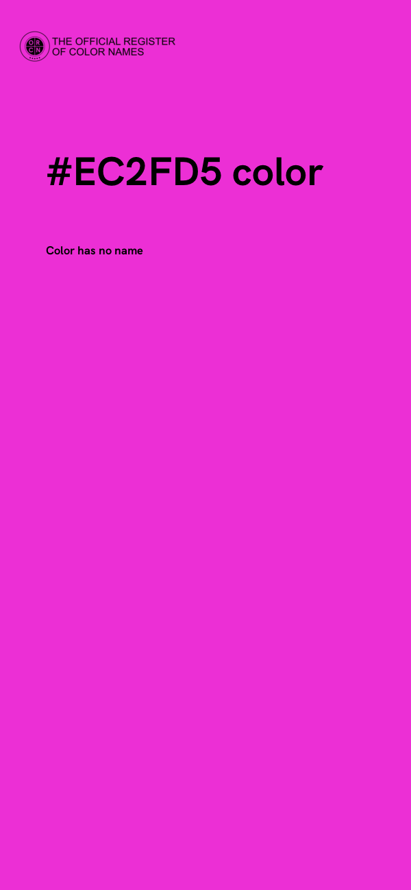 #EC2FD5 color image