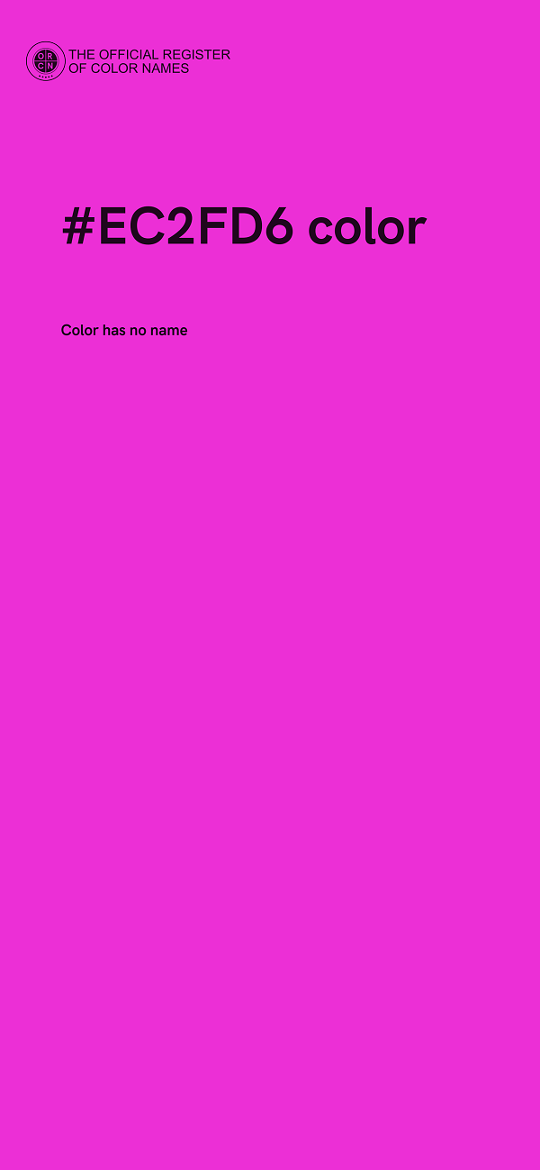 #EC2FD6 color image