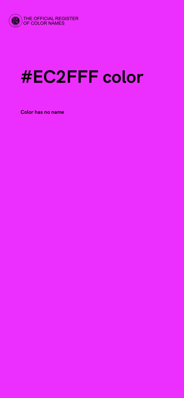 #EC2FFF color image