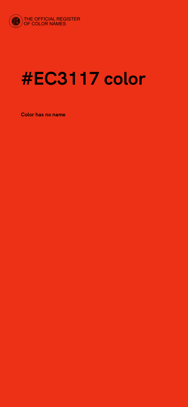 #EC3117 color image