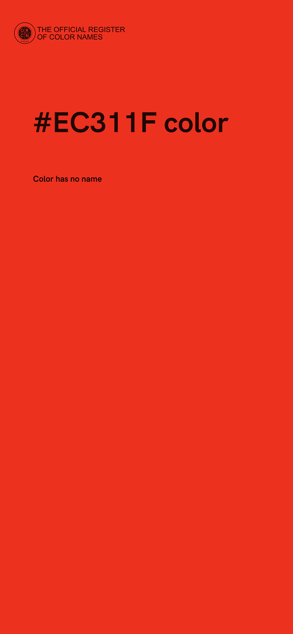 #EC311F color image