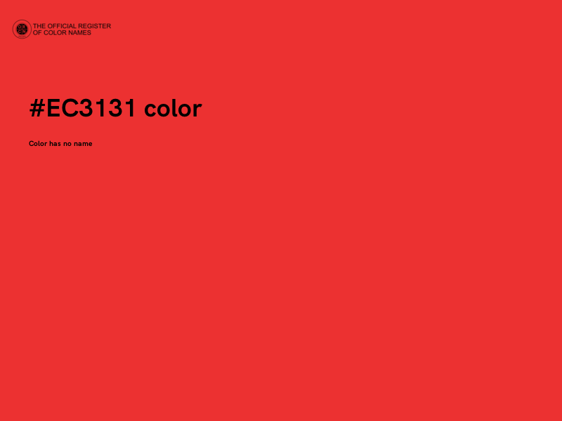 #EC3131 color image
