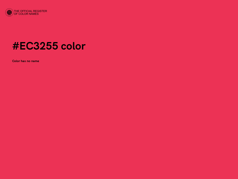 #EC3255 color image