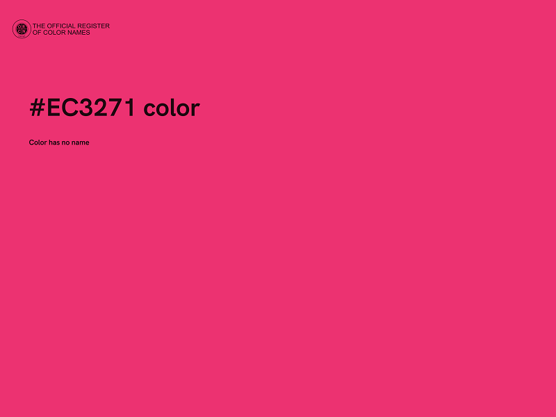 #EC3271 color image