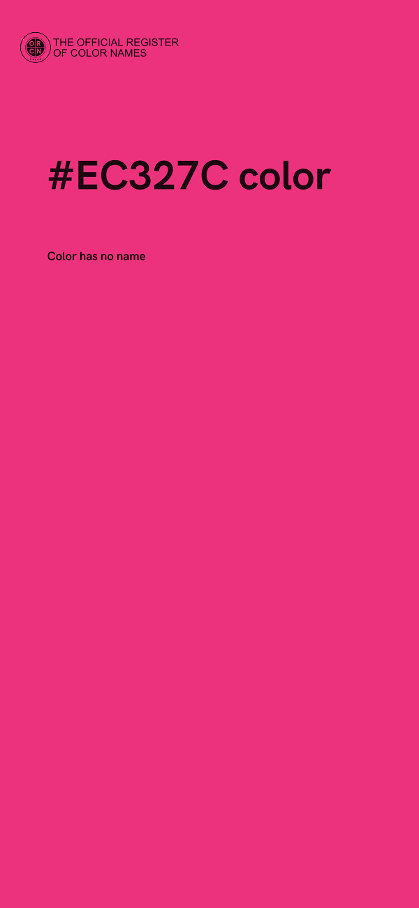 #EC327C color image