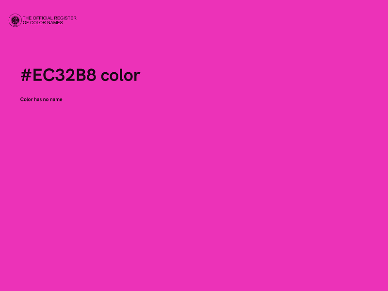 #EC32B8 color image
