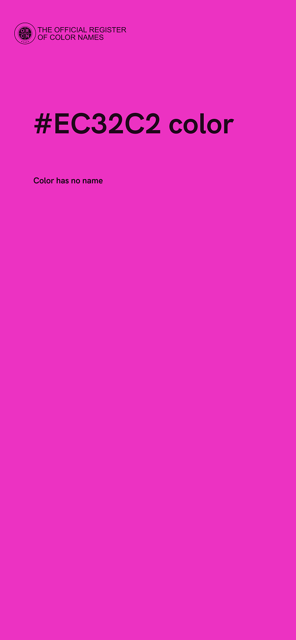 #EC32C2 color image