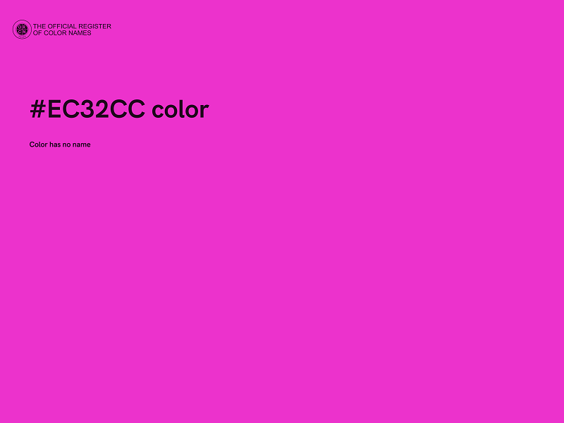 #EC32CC color image