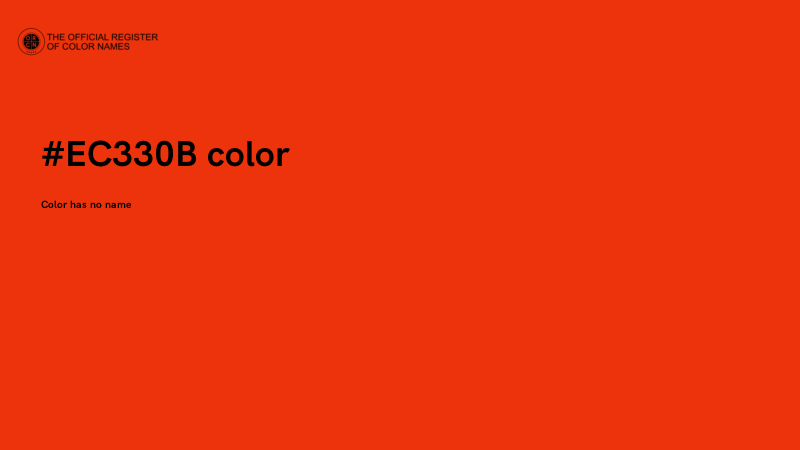 #EC330B color image
