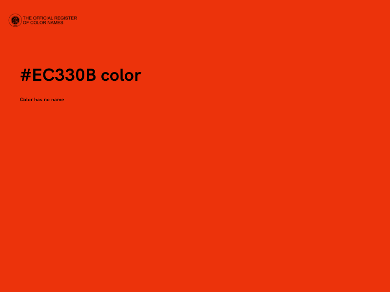 #EC330B color image