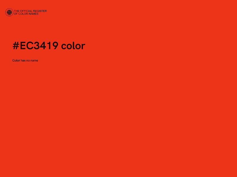 #EC3419 color image