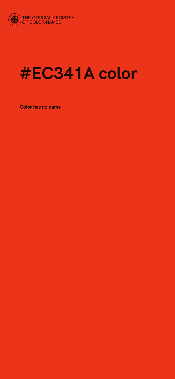 #EC341A color image