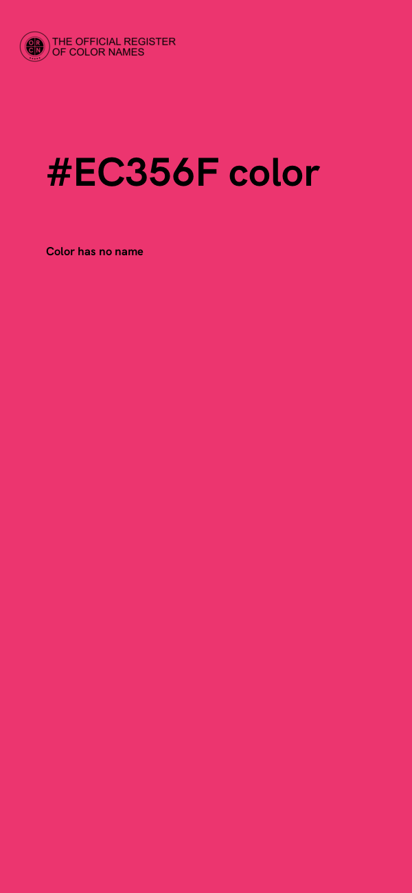 #EC356F color image