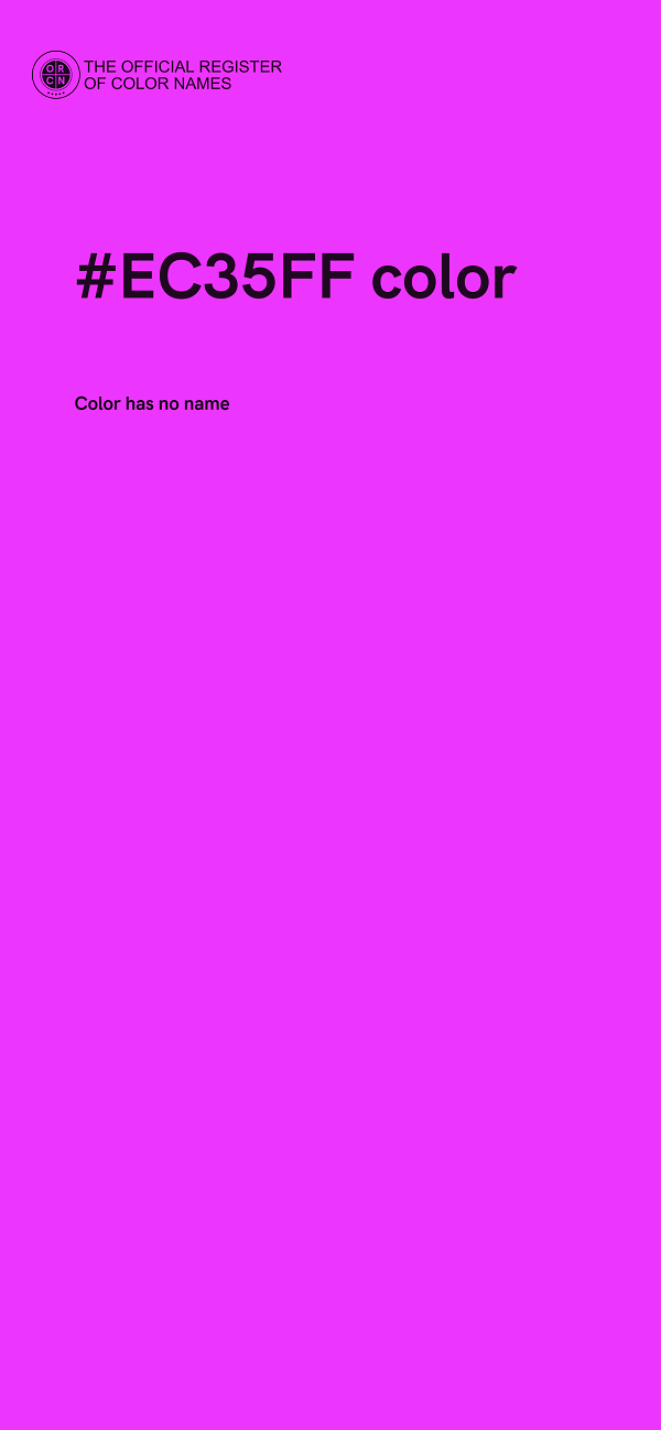 #EC35FF color image