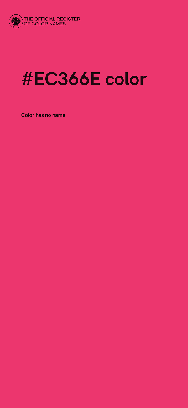 #EC366E color image