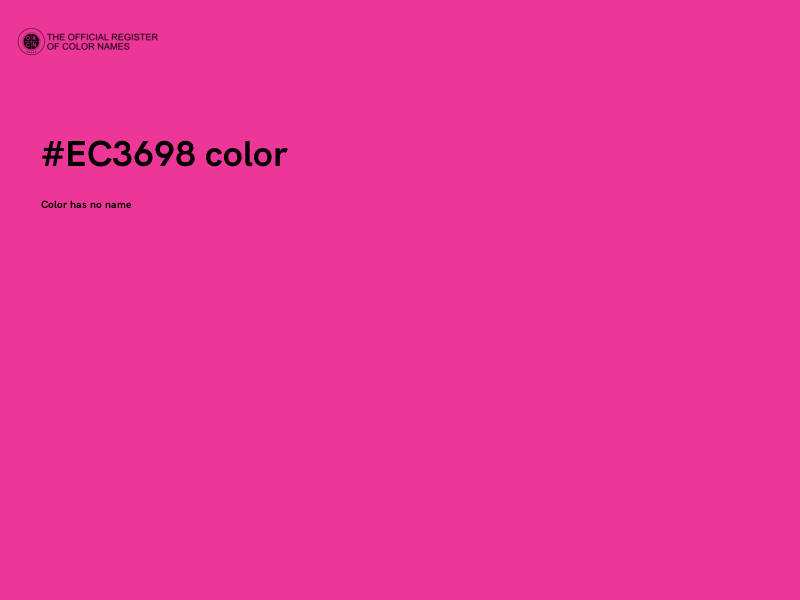 #EC3698 color image