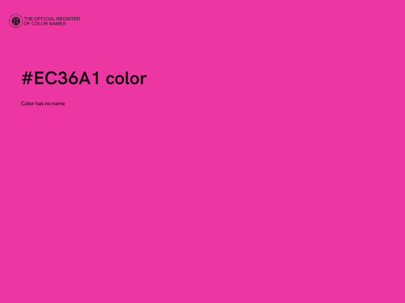 #EC36A1 color image