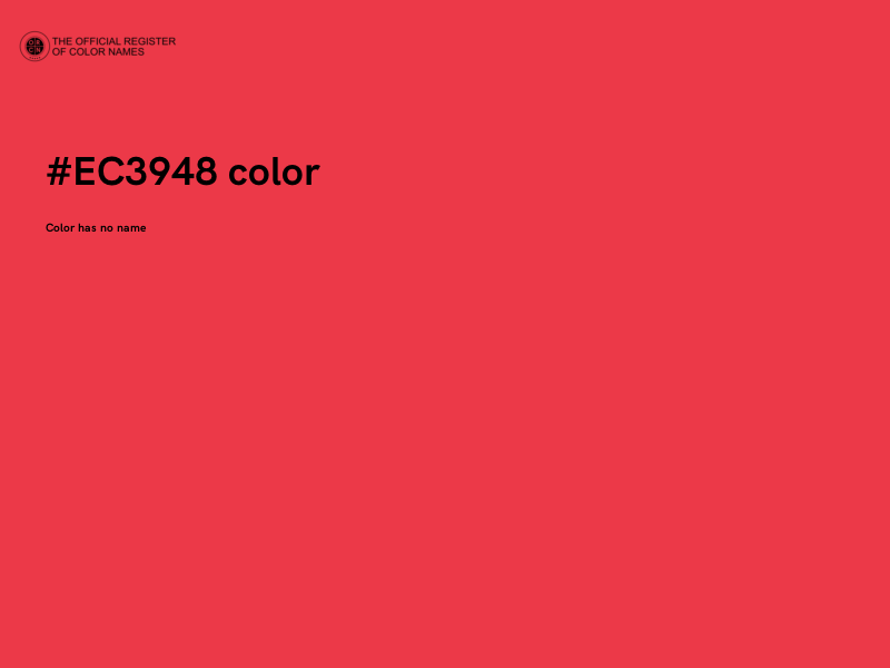 #EC3948 color image