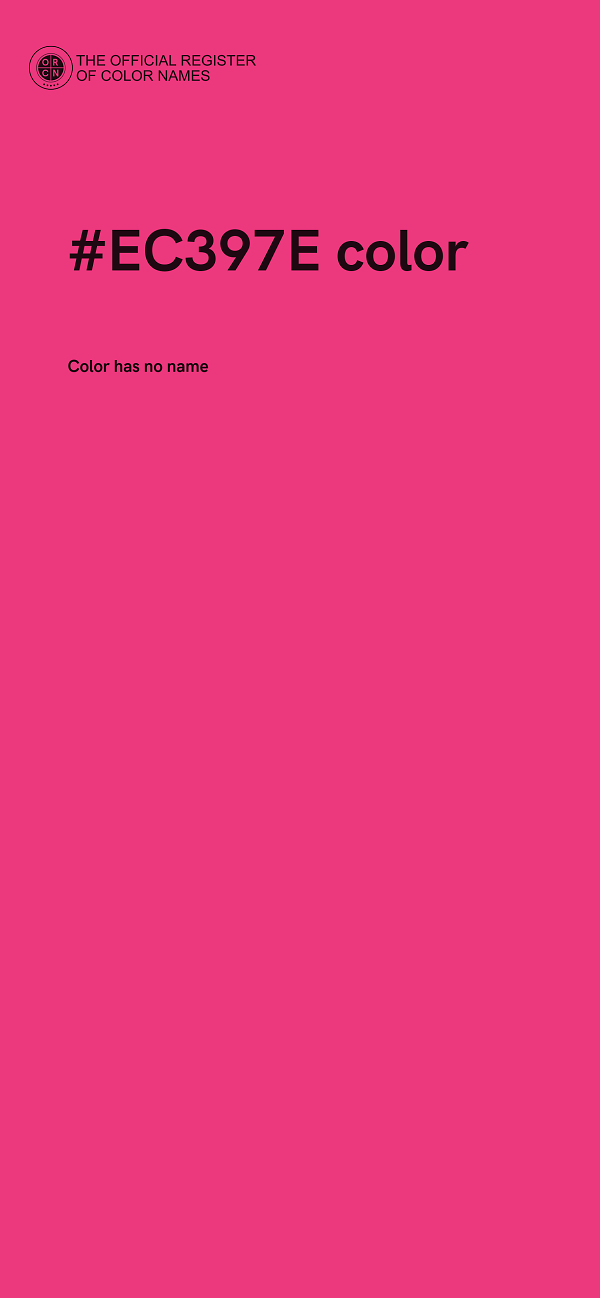 #EC397E color image