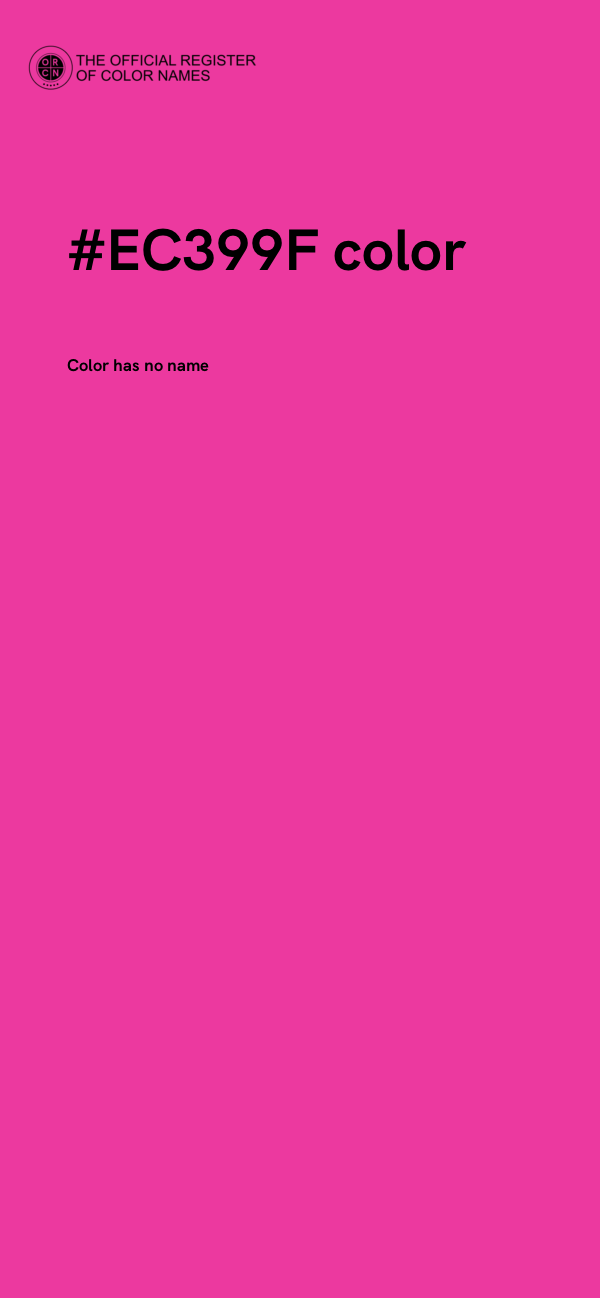 #EC399F color image