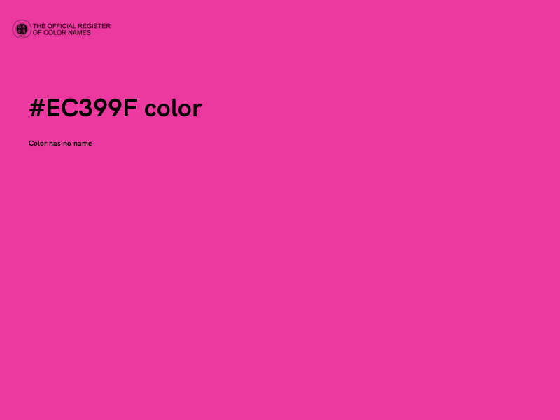 #EC399F color image
