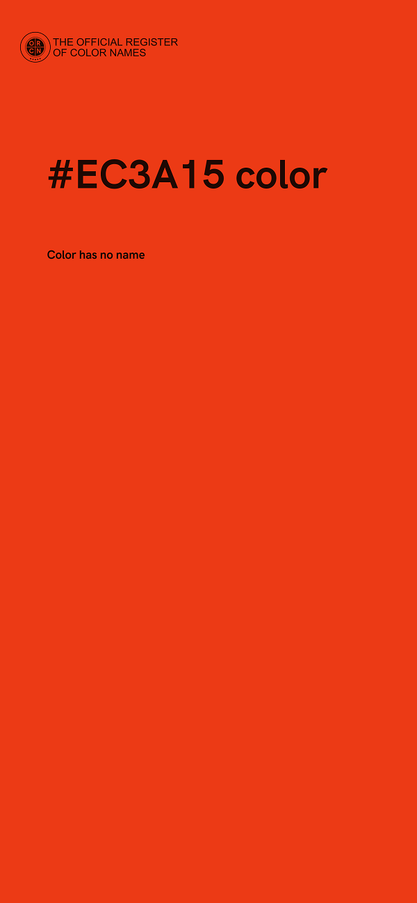 #EC3A15 color image